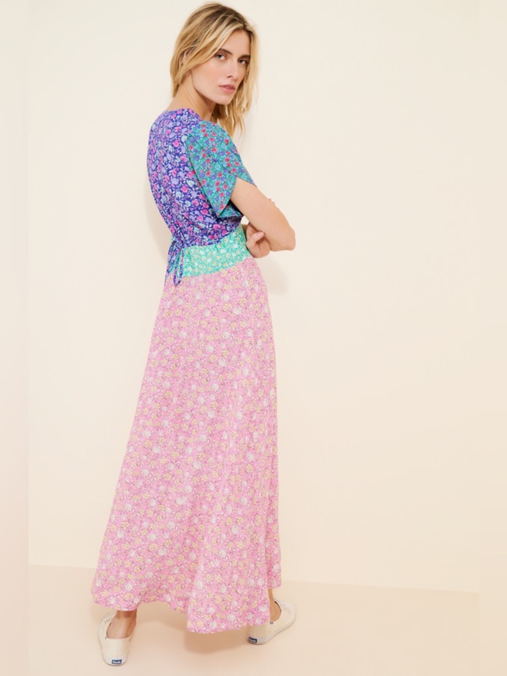 Rixo Novara pink purple floral maxi dress - Picture 4 of 13